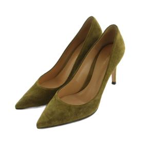 パンプス ポインテッドトゥ ピンヒール スエード 35 22.0cm カーキ /MI OS SH