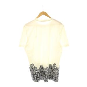LOUIS VUITTON クリストファーネメス プリント Tシャツ L オフホワイト ブラック H8Y19WCMS