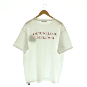 UNDERCOVER × CARNE BOLLENTE 刺繍Tシャツ カットソー 半袖 コットン M 白 /NR OS SH