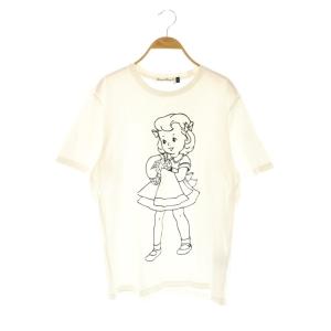 BRAINWASH GIRL TEE Tシャツ カットソー 半袖 2 ホワイト /DF OS SH