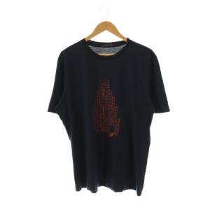 プリントカットソー Tシャツ 半袖 XXL ブラック MQJR01JDY /DF OS SH