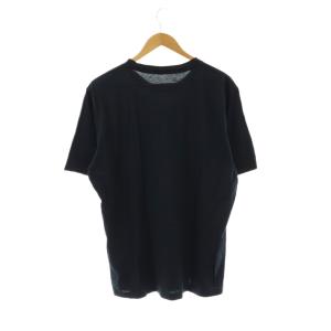 LOUIS VUITTON プリントカットソー Tシャツ 半袖 XXL ブラック MQJR01JDY /DF OS SH