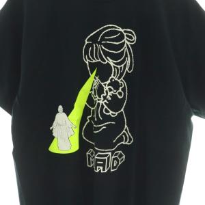 UNDERCOVER プリントTシャツ カットソー 半袖 コットン L 黒 /NR OS SH