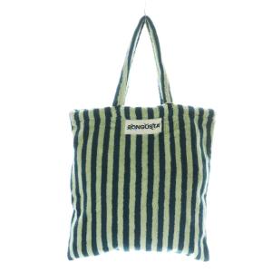 ボングスタ Naram totebag トートバッグ タオル地 ストライプ グリーン 24-092-463-0000-2-0