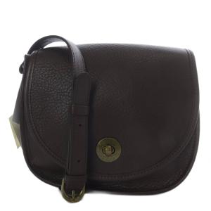 ゆべし ショルダーバッグ ダークブラウン