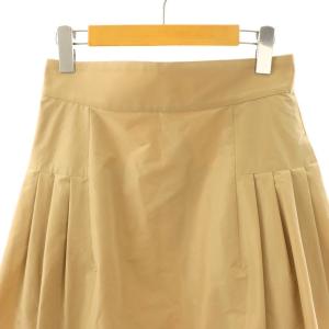 SHE Tokyo タックギャザーロングスカート 38 ベージュ /DF OS