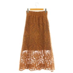 Ameri VINTAGE 23SS CHLOE A LINE SKIRT スカート S ブラウンベージュ /DO OS