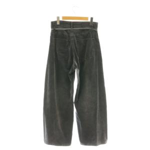 Adam et Rope' 24AW ガーメントダイコーデュロイパンツ 34 チャコールグレー /DO OS
