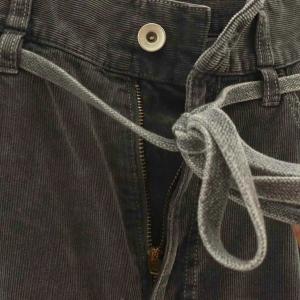 Adam et Rope' 24AW ガーメントダイコーデュロイパンツ 34 チャコールグレー /DO OS