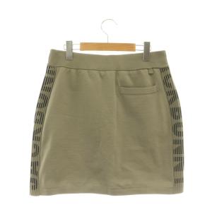 PEARLY GATES ジャックバニー JackBunny 24SS ドローコードニットスカート 2 カーキ ブラック /DO