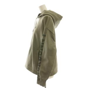 PEARLY GATES ジャックバニー JackBunny 24SS ニットパーカー ドローコードパーカー 1 カーキ ブラック