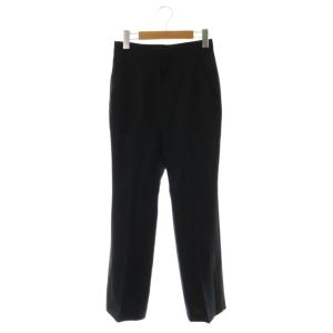 24SS サイドベンツスリムパンツセミフレア ジッパーフライ 34 黒 /NR OS