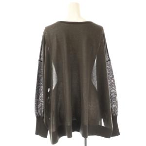 JOURNAL STANDARD 24AW 2WAYネックシアーワイドプルオーバー ニット カットソー ダークブラウン /DO OS