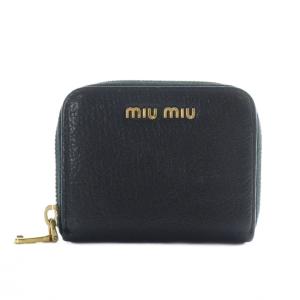 財布 ラウンドファスナー 小銭入れ コインケース マドラスレザー 黒 ブラック /RI OS