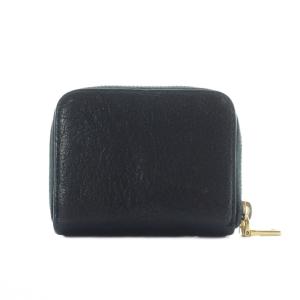 miumiu 財布 ラウンドファスナー 小銭入れ コインケース マドラスレザー 黒 ブラック /RI OS