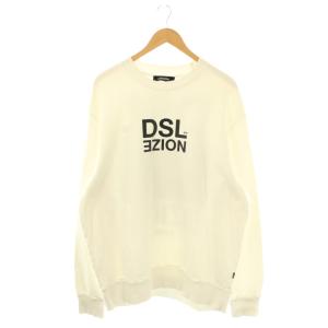 EZION プリントスウェット トレーナー XL ホワイト ブルー ブラック /ES OS