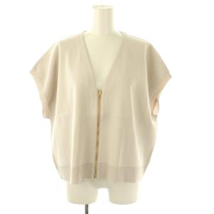 Stola. Vネックニットジレ&タイトニットスカートセット 36 ライトグレー ブラック /DF OS