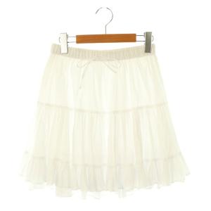 24SS コットンボリュームミニスカート フレア ギャザー 1 白 /CX OS