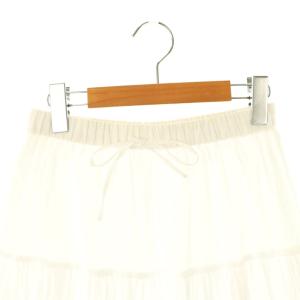 SNIDEL 24SS コットンボリュームミニスカート フレア ギャザー 1 白 /CX OS