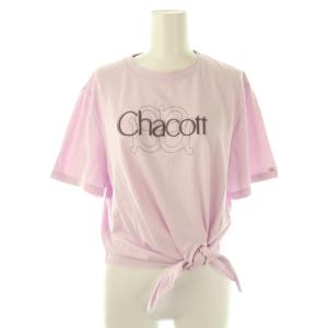 ×Chacott 25SS SustainableロゴTシャツ 半袖 F ピンク /HK OS