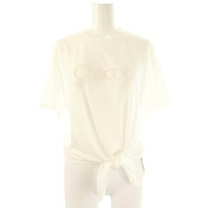 25SS SustainableロゴTシャツ ×Chacott カットソー 半袖  F ホワイト /ES