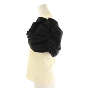 eimy istoire リボンニット ノースリーブセーター F アイボリー ブラック /ES OS