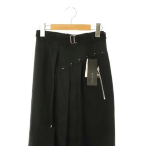 UNITED TOKYO UNITEDTOKYO 23SS ダヴィアシメタイトスカート フレア マキシ ロング 1 黒 ブラック /AT OS