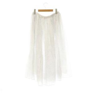 maison de soil パッチワークドットスカート ロング フレア 2 綿 /SS OS