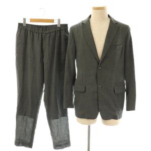 カジュアルスーツ セットアップ 背抜きジャケット パンツ 46 S グレー /DF OS AD