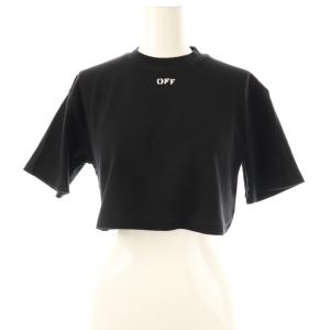 クロップドTシャツ カットソー 半袖 XS ブラック /DO OS SH