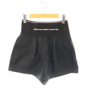 ウエストロゴショートパンツ 6 ブラック