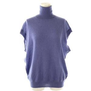 R CA/S 16G TTL NSL カシミヤシルクタートルネックプルオーバー ニット セーター フレンチスリーブ