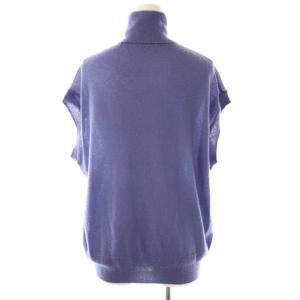 BLAMINK R CA/S 16G TTL NSL カシミヤシルクタートルネックプルオーバー ニット セーター フレンチスリーブ