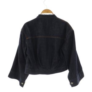 DRIES VAN NOTEN ノーカラーデニムジャケット 34 インディゴ