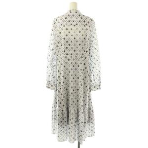 Diagram GRACE CONTINENTAL グラデーションドットワンピース レース 38 ライトパープル ブラック /CX OS