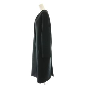 ANAYI ダブルクロスノーカラーコート カラーレス 38 ブラック /DF OS