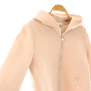 René ニットフーディジップアップカーディガン 34 ピンク /DF OS