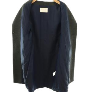 BALLSEY アルパカ混 ノーカラー コートアウター 38 グレー /DF OS