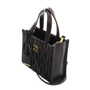 miumiu マテラッセ 2way バッグ ブラック 5BA277