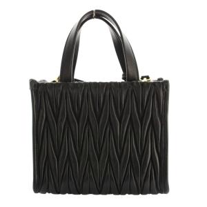 miumiu マテラッセ 2way バッグ ブラック 5BA277