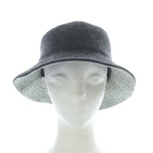 HERMES モッチプール ハット 帽子 57 チャコールグレー /RI OS