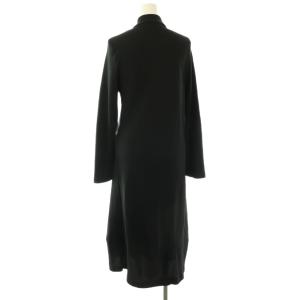 robe de chambre COMME des GARCONS コムデギャルソン AD1995 トリアセ ハーフボタン シャツワンピース ロング ブラック /HK OS