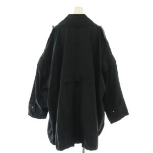 Adam et Rope' 2WAYミリタリーショートトレンチ ジャケット F ブラック /DF OS