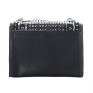 MICHAEL KORS ショルダーバッグ スタッズ チェーン レザー 黒 ブラック 30H9SWHL3U /RI OS