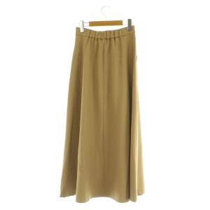 N.Natural Beauty Basic 25SS ツイルAラインスカート ロング フレア ストレッチ S ベージュ /MY OS