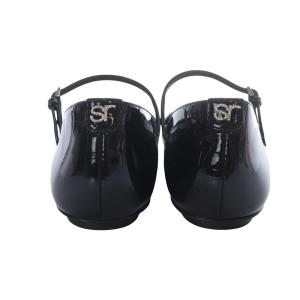 Sergio Rossi フラット パンプス ストラップ 37.5 ブラック B10380