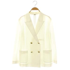 レノクロスダブルコンパクトジャケット テーラード 2 M 白 ホワイト /AQ OS