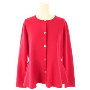 ペプラムカーディガン 金ボタン 2 赤 /CX OS