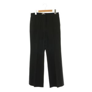 JEREMY STRETCH SAM セミフレアパンツ ピンタック 040 ブラック /ES OS