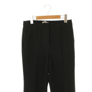 theory luxe JEREMY STRETCH SAM セミフレアパンツ ピンタック 040 ブラック /ES OS